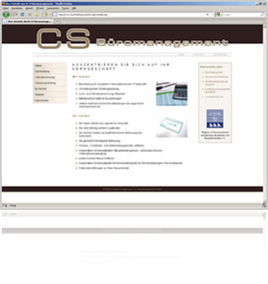 Webseite CS Büromanagement